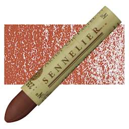 Sennelier Oil Pastel - Red Brown oil pastel and swatch