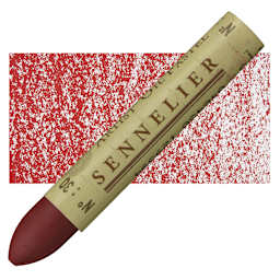 Sennelier Oil Pastel - Red Deep oil pastel and swatch