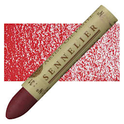 Sennelier Oil Pastel - Ruby Red oil pastel and swatch