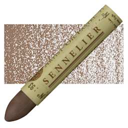 Sennelier Oil Pastel - Sennelier Brown Light oil pastel and swatch
