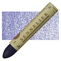 Sennelier Oil Pastel - Ultramarine Blue oil pastel and swatch