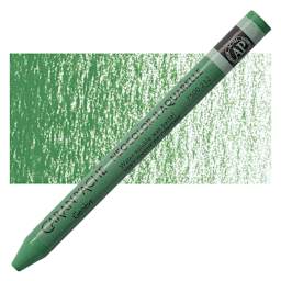 Caran d'Ache Neocolor II Aquarelle Artists' Pastel - Chromium Oxide Green pastel and swatch
