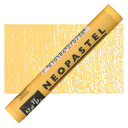 Caran d'Ache Neopastel - Orangish Yellow pastel and swatch