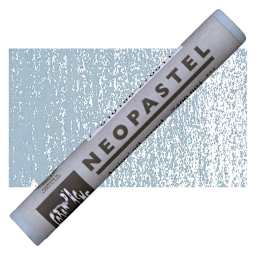 Caran d'Ache Neopastel - Steel Gray pastel and swatch