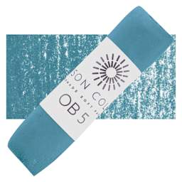 Unison Handmade Pastel - Ocean Blue 5 pastel and swatch