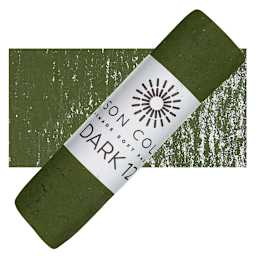 Unison Handmade Pastel - Dark 12 pastel and swatch