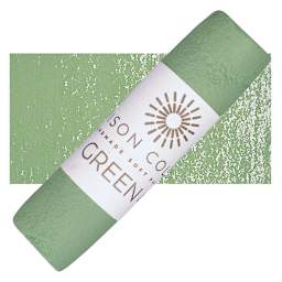 Unison Handmade Pastel - Green 4 pastel and swatch
