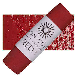 Unison Handmade Pastel - Red 1 pastel and swatch