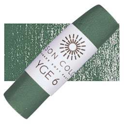 Unison Handmade Pastel - Yellow Green Earth 6 pastel and swatch