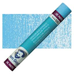 Van Gogh Oil Pastel - Cerulean Blue 535.7 oil pastel and swatch
