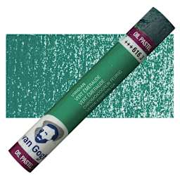 Van Gogh Oil Pastel - Viridian 616.3 oil pastel and swatch