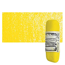 Townsend Artists' Soft Form Pastel - Cadmium Yellow Medium (Dark) pastel and swatch