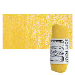 Townsend Artists' Soft Form Pastel - Hansa Yellow pastel and swatch