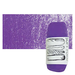 Townsend Artists' Soft Form Pastel - Quinacridone Violet 041 pastel and swatch
