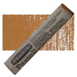 Schmincke Soft Pastel - Burnt Green Earth B pastel and swatch
