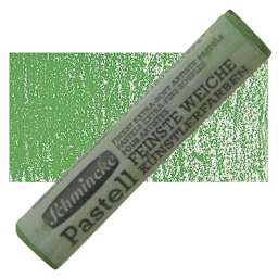 Schmincke Soft Pastel - Mossy Green 2 B pastel and swatch