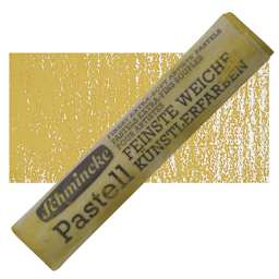 Schmincke Soft Pastel - Olive Ochre Light D pastel and swatch