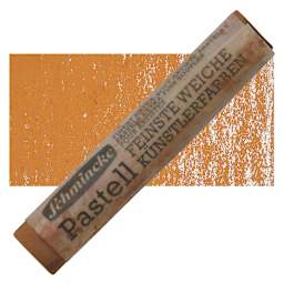 Schmincke Soft Pastel - Orange Ochre B pastel and swatch
