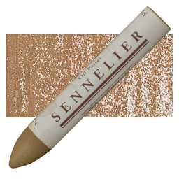 Sennelier Oil Pastel Grand - Earth Brown oil pastel and swatch
