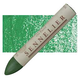 Sennelier Oil Pastel Grand - Green Medium oil pastel and swatch