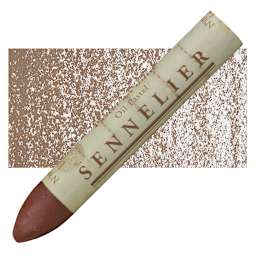 Sennelier Oil Pastel Grand - Sennelier Brown Light oil pastel and swatch