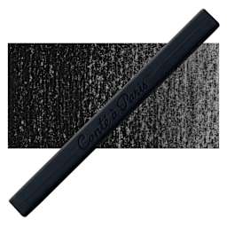 Conté à Paris Sketching Pastel Carré - Pierre Noire, B, Single Crayon and swatch
