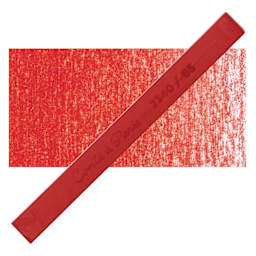 Conté à Paris Colour Pastel Carré - Bright Red 65, Single Carré and swatch