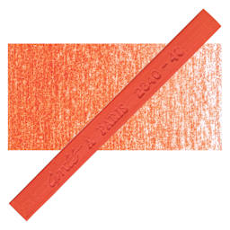 Conté à Paris Colour Pastel Carré - Red Lead 40, Single Carré and swatch