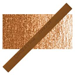Conté à Paris Colour Pastel Carré - VanDyke Brown 80, Single Carré and swatch