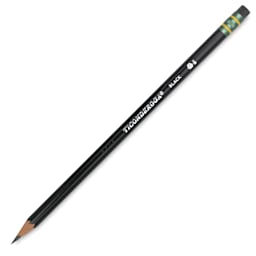 Dixon Ticonderoga No. 2 Soft Black Pencils - Matte Black, single sharpened pencil