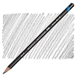 Derwent Water Soluble Sketching Pencil - 4B (Medium Wash) pencil and swatch