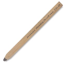 Flat Sketching Pencil - Angled view of oval sketching pencil