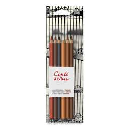 Conté à Paris Sketching Pencil - Sanguine, Set of 6