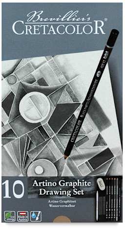 Artino Watersoluble Graphite Tin Box Set, with 10 Pieces