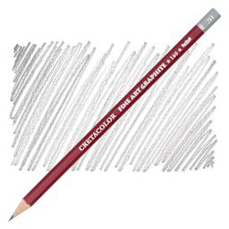 Cretacolor Fine Art Graphite Pencil - 2H (hardest) pencil and swatch