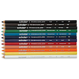 Prismacolor Scholar Colored Pencils - Set of 12, Assorted Colors, contents