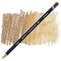 Derwent Watercolor Pencil - Raw Umber pencil and swatch