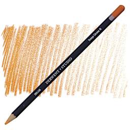 Derwent Studio Colored Pencil - Orange Chrome pencil and swatch