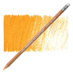 General's Pastel Chalk Pencil - Autumn Gold pencil and swatch