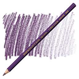 Caran d'Ache Supracolor Soft Aquarelle Pencil - Aubergine pencil and swatch