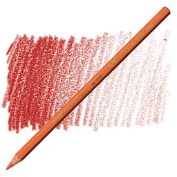 Caran d'Ache Supracolor Soft Aquarelle Pencil - English Red pencil and swatch