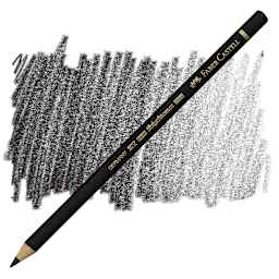 Faber-Castell Polychromos Pencil - Black pencil and swatch