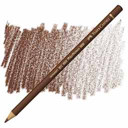 Faber-Castell Polychromos Pencil - Burnt Sienna pencil and swatch