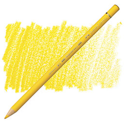 Faber-Castell Polychromos Pencil - Dark Cadmium Yellow pencil and swatch