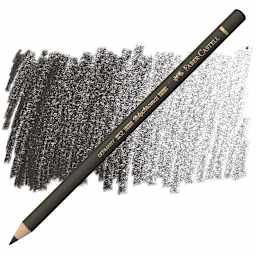 Faber-Castell Polychromos Pencil - Dark Sepia pencil and swatch