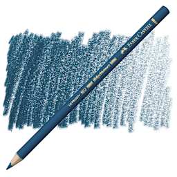Faber-Castell Polychromos Pencil - Helio Turquoise pencil and swatch