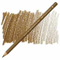 Faber-Castell Polychromos Pencil - Raw Umber pencil and swatch