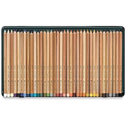 Faber-Castell Pitt Pastel Pencil Set - Assorted Colors, Tin Box, Set of 36, inside package