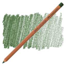 Faber-Castell Pitt Pastel Pencil - Chrome Green Opaque pencil and swatch