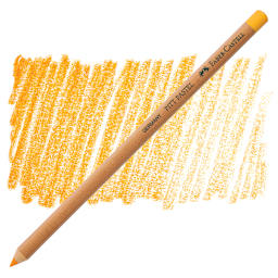 Faber-Castell Pitt Pastel Pencil - Dark Chrome Yellow pencil and swatch